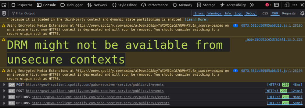 Font size of console.log message